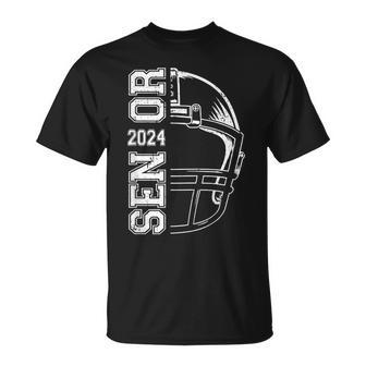 Game Day Helmet American Football Senior 2024 Graduation T-Shirt | Mazezy