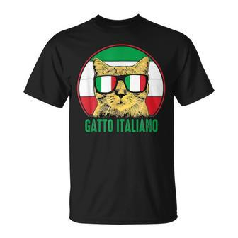 Gatto Italiano Cute Italian Cat Proud Italian Heritage Day Unisex T-Shirt | Mazezy
