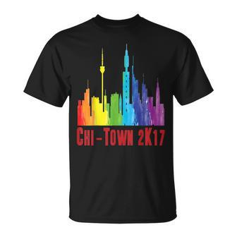 Gay Lgbt Pride Chicago 2K17 Unity Unisex T-Shirt | Mazezy