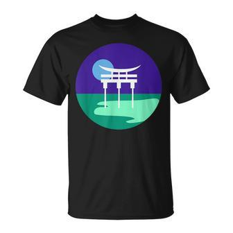 Gay Male Pride Vincian Japanese Torii Gate Asian Lgbtq Mlm Unisex T-Shirt | Mazezy