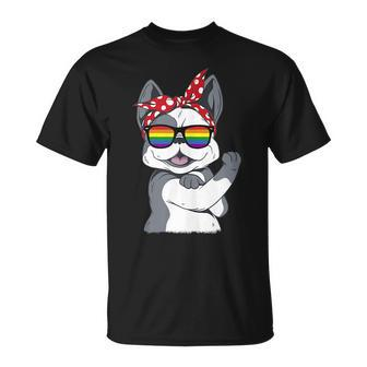 Gay Pride French Bulldog Gay Flag Lgbt Pride Csd Unisex T-Shirt | Mazezy