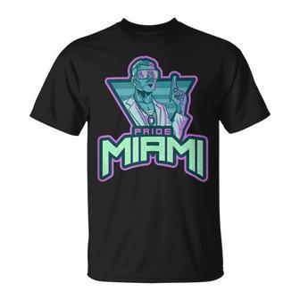 Gay Pride Lgbtq Miami Unisex T-Shirt | Mazezy