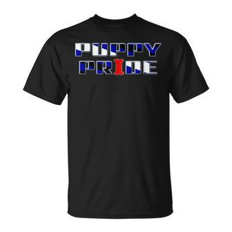 Gay Puppy Pride Gift Bdsm Fetish Gear Human Pup Play Kink Unisex T-Shirt | Mazezy