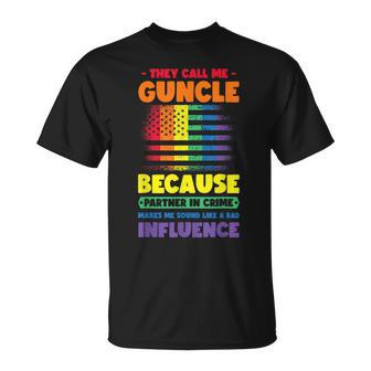 Gay Uncle Pride Guncle Unisex T-Shirt - Seseable
