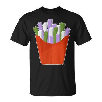 Genderqueer Lgbtq Potato French Fries Gay Pride Unisex T-Shirt | Mazezy