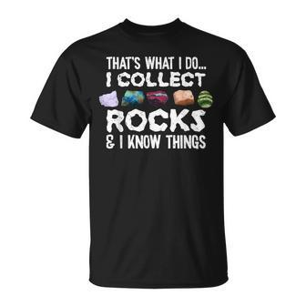 Geology Rock Collector Geologist Rock Hound T-Shirt - Seseable