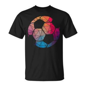 Geometric Cool Soccer Shape T-Shirt | Mazezy