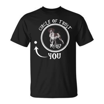 German Shorthaired Pointer Circle Of Trust Gsp T-Shirt | Mazezy