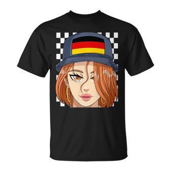 Germany Flag Bucket Hat German Girl European Pride Unisex T-Shirt | Mazezy