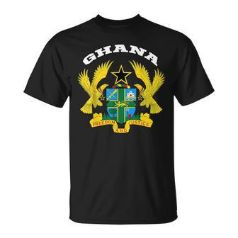 Ghana Coat Of Arms Flag Souvenir Accra Unisex T-Shirt | Mazezy