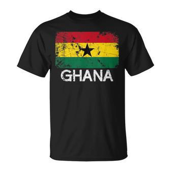Ghanaian Flag | Vintage Made In Ghana Gift Unisex T-Shirt | Mazezy