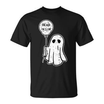 Ghost Dead Inside Halloween Costume Ghoul Spirit T-Shirt - Monsterry CA