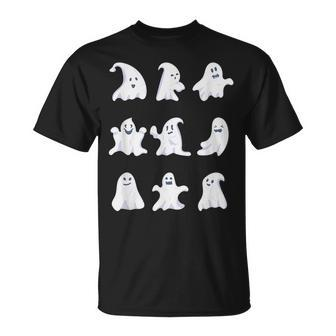 Ghost Halloween Spooky Spirit Scary Trick Or Treat Fear Ghost Halloween T-Shirt | Mazezy