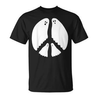 Ghost Peace Sign T-Shirt | Mazezy