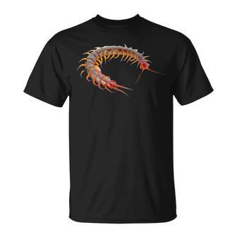 Giant Centipede Pet Lover Creepy Realistic Millipede T-Shirt | Mazezy DE