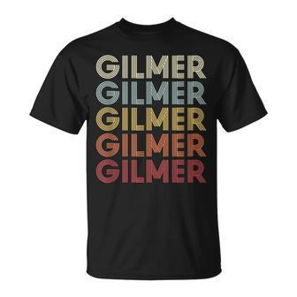 Gilmer Texas Gilmer Tx Retro Vintage Text T-Shirt | Mazezy