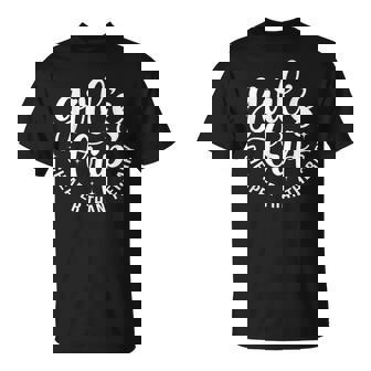 Girls Trip Cheaper Than A Therapy Girls Weekend Friends Trip Unisex T-Shirt | Seseable UK