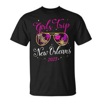 Girls Trip New Orleans 2023 For Women Weekend Birthday Squad Girls Trip Funny Designs Funny Gifts Unisex T-Shirt | Mazezy