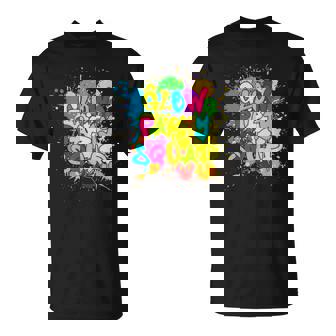 Glow Party Squad Splatter 80S Group Party Team 80S Vintage Designs Funny Gifts Unisex T-Shirt | Mazezy
