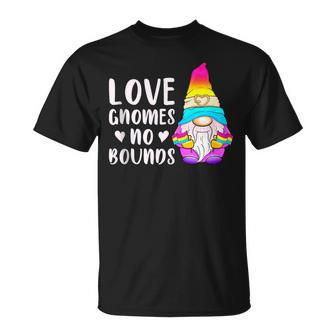 Gnome Pansexual Lgbt Pride Pan Colors  Unisex T-Shirt