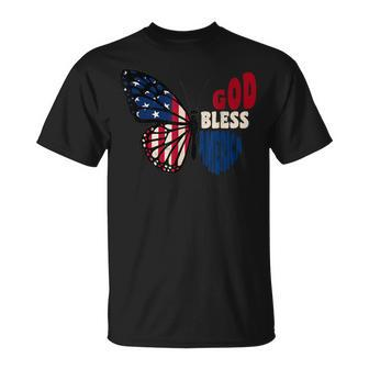 God Bless America 4Th Of July 2023 Patriotic American Usa Unisex T-Shirt | Mazezy