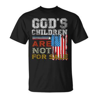 Gods Children Are Not For Sale Embracing Sound Of Freedom Freedom Funny Gifts Unisex T-Shirt | Mazezy
