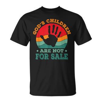 Gods Children Are Not For Sale Funny Quote Gods Childre Unisex T-Shirt | Mazezy