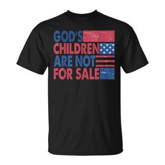 Gods Children Are Not For Sale Retro Trendy Quotes Quotes Unisex T-Shirt | Mazezy DE
