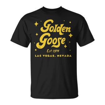 Golden Goose Casino Hotel Retro Las Vegas Vintage Unisex T-Shirt | Mazezy