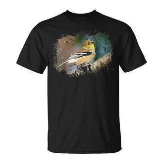 Goldfinch Bird For Nature Lovers Birder T-Shirt | Mazezy