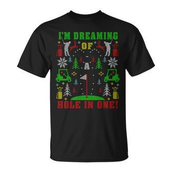 Golfing Golf Lover Ugly Christmas Sweater Party T-Shirt - Monsterry DE