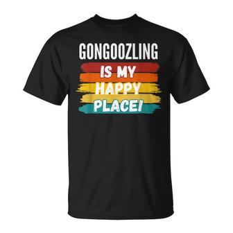 Gongoozling Lover Gongoozling Is My Happy Place T-Shirt | Mazezy