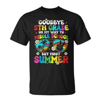 Goodbye 5Th Grade Graduation To Middle School Hello Summer T-shirt - Thegiftio UK