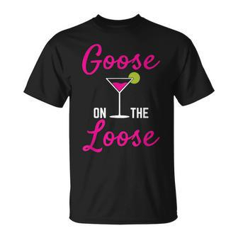 Goose On The Loose T Unisex T-Shirt | Mazezy