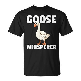 Goose Whisperer Gift For Geese Farmer Unisex T-Shirt | Mazezy