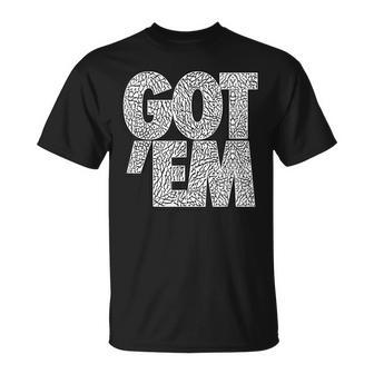 Gotem Gotem Got Em Retro Goat Sneakhead Gifts For Goat Lovers Funny Gifts Unisex T-Shirt | Mazezy
