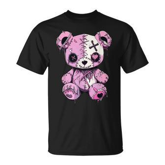 Goth Teddy Bear Goth Graphic Anime Kawaii T-Shirt