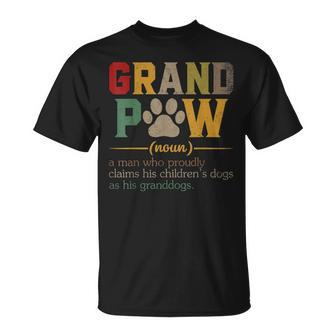 Grand Paw Grandpa Dog Dad Definition Pawpa Father’S Day Unisex T-Shirt | Mazezy