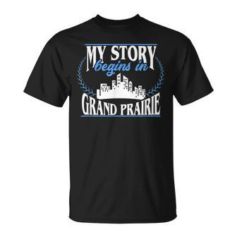Grand Prairie Born In Grand Prairie T-Shirt | Mazezy
