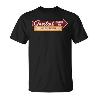 Gratiot Drive In Roseville Mi T-Shirt | Mazezy CA