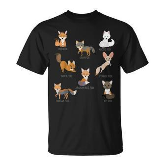 Gray Fox Kit Fox Tibetan Fox Arctic Fox Swift Fox T-Shirt | Mazezy