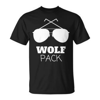 Groomsmen Gifts Bachelor Team Wolf Pack Funny Grooms Gifts For Wolf Lovers Funny Gifts Unisex T-Shirt