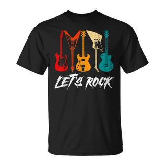 Guitar Player Guitarist Rock Music Lover Guitar T-Shirt | Mazezy