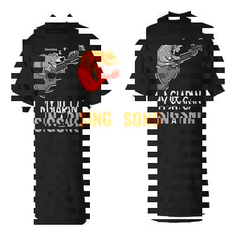 Guitar Sing A Song Corgi Sleeping Acoustic Guitarist Unisex T-Shirt | Mazezy