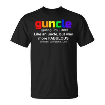 Guncle - Gift For Gay Uncle Lgbt Pride Unisex T-Shirt | Mazezy AU
