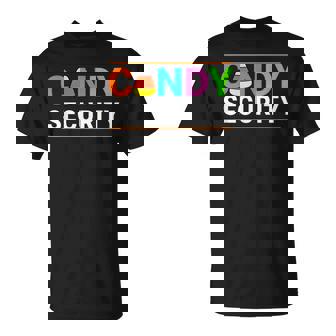 Halloween Candy Corn Candy Security Halloween T-Shirt - Seseable