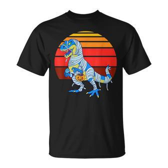 Halloween Dinosaur Retro Vintage T Rex Boys Girls Kids Dinosaur Funny Gifts Unisex T-Shirt | Mazezy