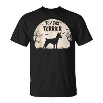 Halloween Horror Toy Fox Terrier Unisex T-Shirt | Mazezy
