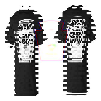 Halloween Matching Costume Rich Sour Cream Bottle Label T-Shirt - Monsterry