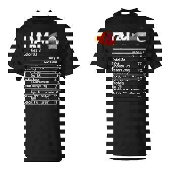 Ham Nutrition Facts Food Matching Family Thanksgiving T-Shirt - Thegiftio UK